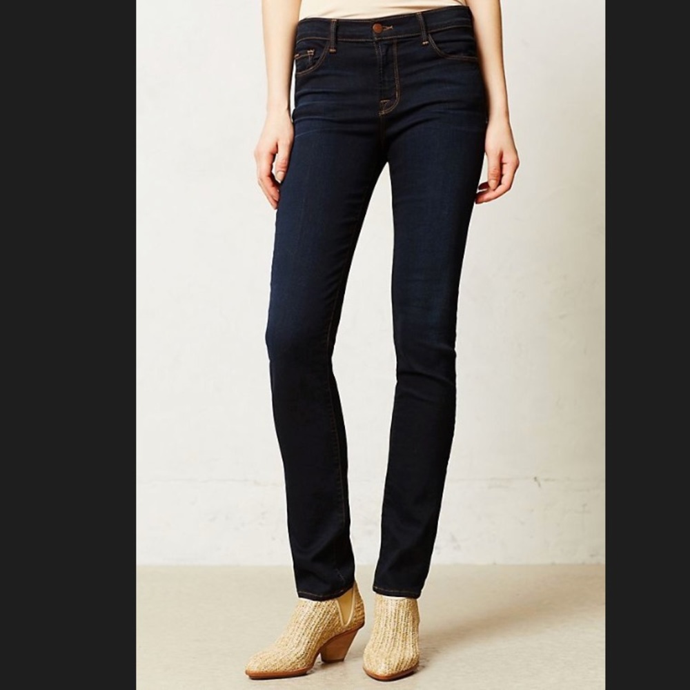 J Brand Rail Skinny Jeans, mid-rise